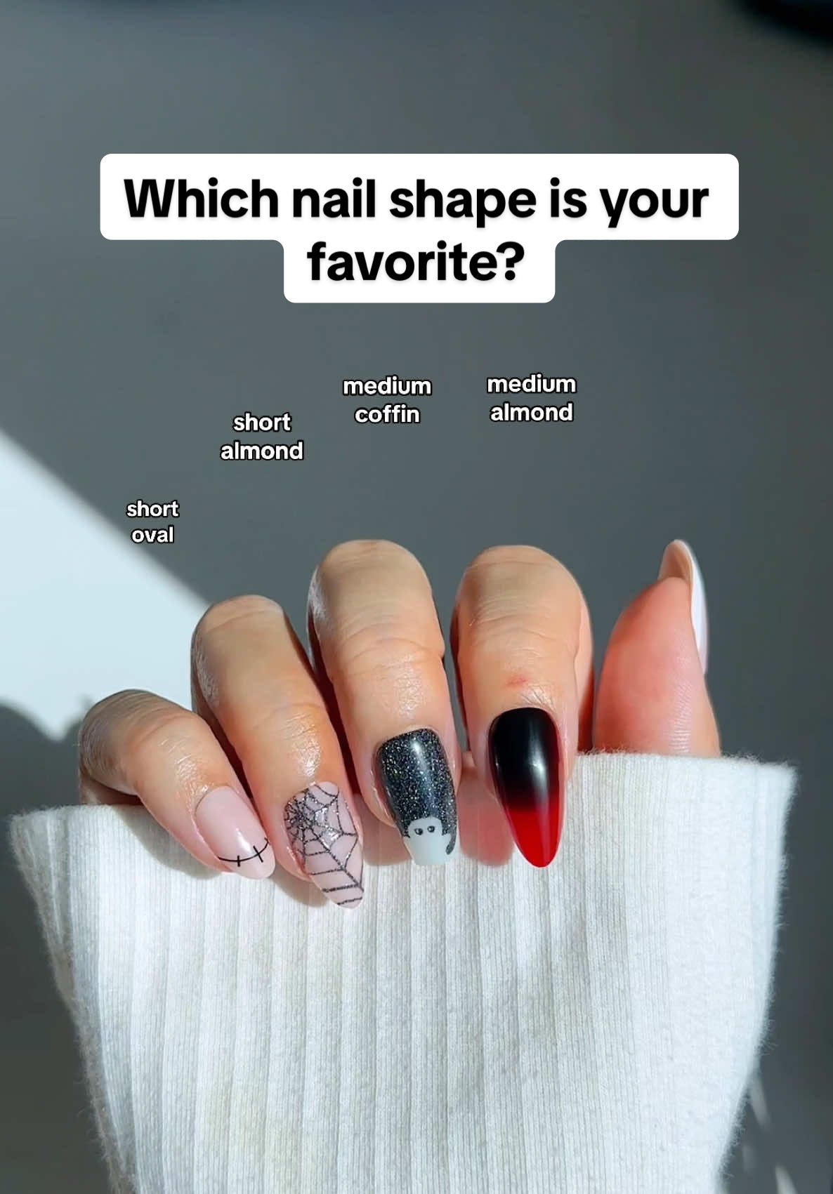 the switch up is real 💅 a nail shape for every mood! which nail shape is your favorite? 💗✨ #pressonnails #nailshape 