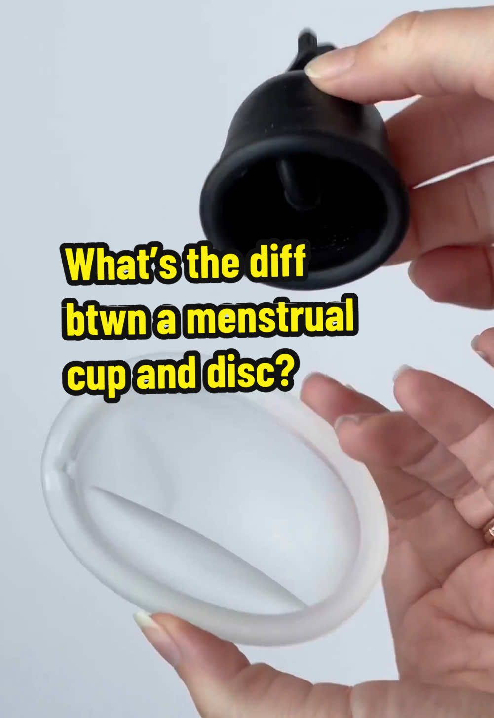 The main difference between a menstrual cup and a menstrual disc is where they sit in the vagina…  #bestmenstrualcup #bestmenstrualdisc #flexdiscfit #flexdiscforbeginners 