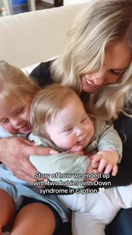 I was 20 weeks pregnant when I got Aria’s Down syndrome diagnosis and I was…. devastated. I casually did the testing, I never once thought about it again, it never crossed my mind that we would be the 1 in 700. I grieved the child I thought I was having but little did I know God was making it abundantly clear it was her all along and this was apart of His plan. He knew me better than I knew myself in that moment and He knew I needed her. He knew she would unlock something in my heart and soul that could only happen through having a child like her. He knew she would break chains of control, perfectionism, and predictability from me and take me on the most wild and amazing adventure, unveiling a life and freedom I didn’t know existed. He knew that she would heal parts of me I didn’t even know needed healing. He knew.  He also knew how she would change our world. Open and shift hearts. Break stereotypes. Help grieving and broken mama’s in their hardest moments. He knew she would.  These have been my experiences over the last five years. It hasn’t all been easy, it’s actually been a journey filled with obstacles, sometimes daily, that we need to overcome. But it’s always been worth it. Hard does not equal bad, hard actually assigns value and makes us treasure it all the more. I choose this hard and I chose it again… So when the conversation of growing our family came up, it felt like an easy yes. Yes, to more of the above. Yes, to more Down syndrome in our lives, yes to all the beauty that it entails. Again, not easy, somehow it’s four times as hard but so freaking worth it. More joy, more love, more glimpses of Heaven. I get to experience being a mother to four of the most amazing children, each such a miracle in their own way and 50% have Down syndrome, how lucky am I?!  Down syndrome changed my life, so the opportunity to have more of it was one of my easiest yeses, yes to my Luca 🤍 #foryoupage #fyp #dow#downsyndromei#trisomy21m#momlifed#chdc#nicud#medicallycomplexoption #Siblings  