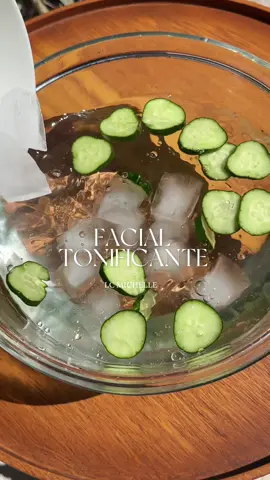 ❄️Facial tonificante 🥒 #rutinadebelleza #beautysecrets #lcmichelle #pielsana #pielradiante #rutinadeskincare 