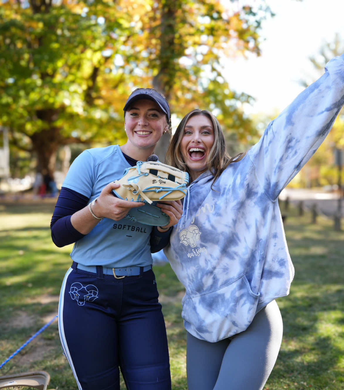 The BEST first @Nokona glove giveaway💙🥳 Full video up on my youtube :) #glove #softball #baseball #foryou #giveaway #collegesoftball 