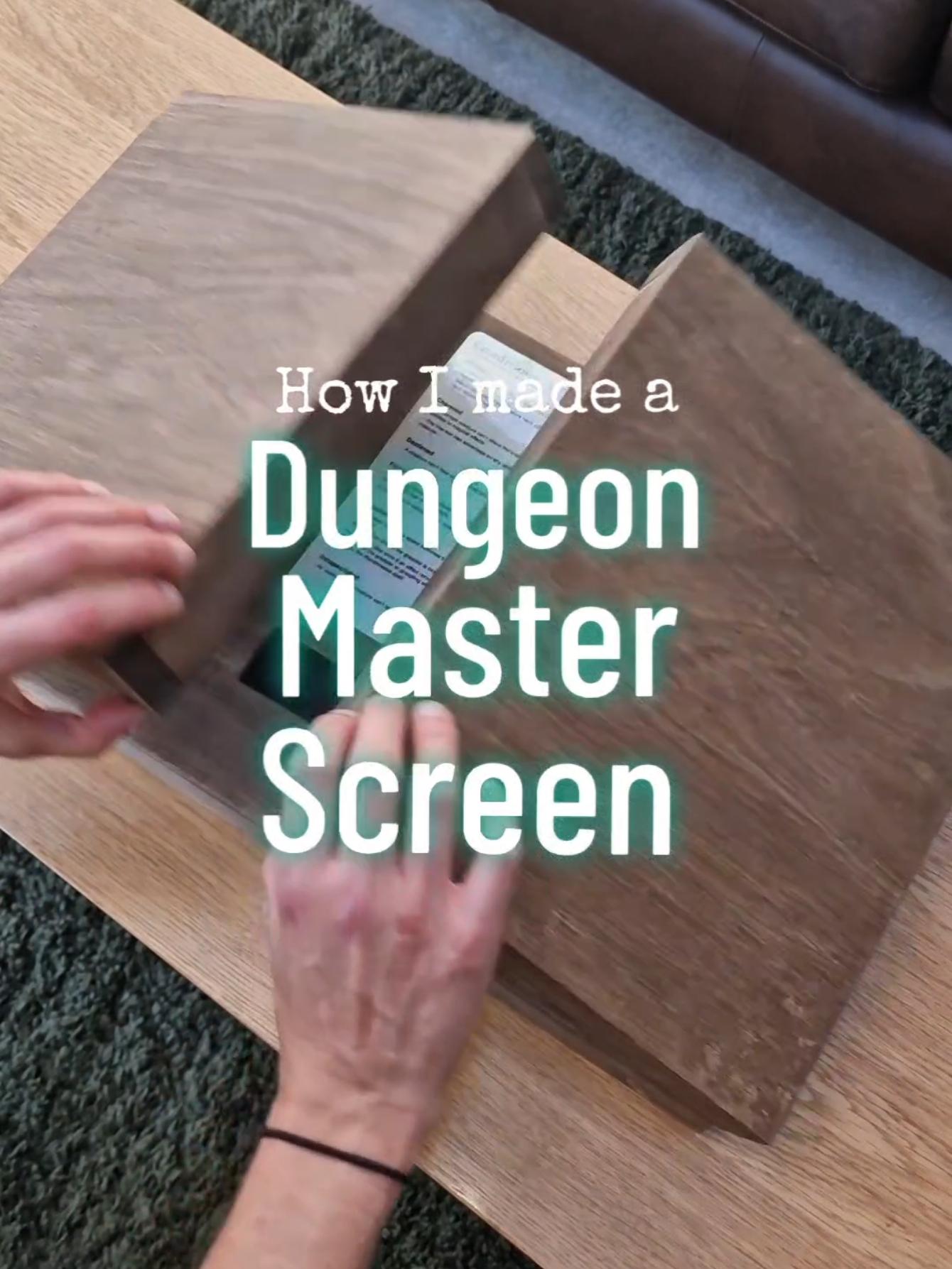 How I made my own custom Dungeon Master screen from an old monitor #DungeonsAndDragons #DnD #DungeonMaster #TTRPG #DnD5e #dndterrain 