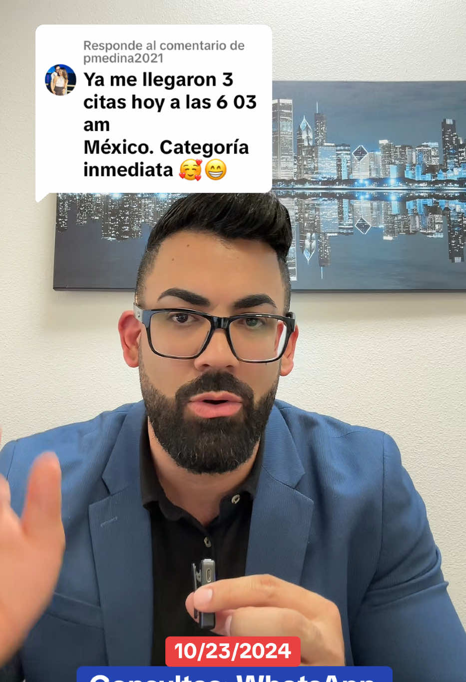 Respuesta a @pmedina2021 Excelentes noticias!!! Muchas citas de entrevista llegando para solicitantes de categorías inmediatas de ciudadanos americanos: cónyuges, hijos menores y padres.