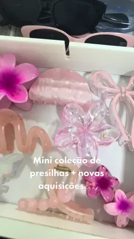 Eu to apaixonada! E o melhor é que as novas foram todas por menos de 5 reais!  . . . . . #lovepink #hairclip #coquette #coquetteaesthetic #pink #fyp #CapCut #shoppe #aesthetic 