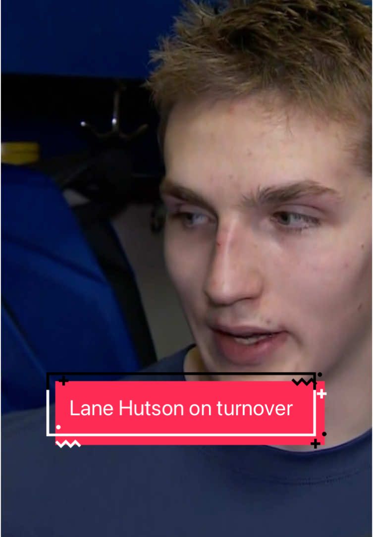 Lane Hutson on his turnover against the Rangers that ended up in the back of their net. #NHL #hockey 