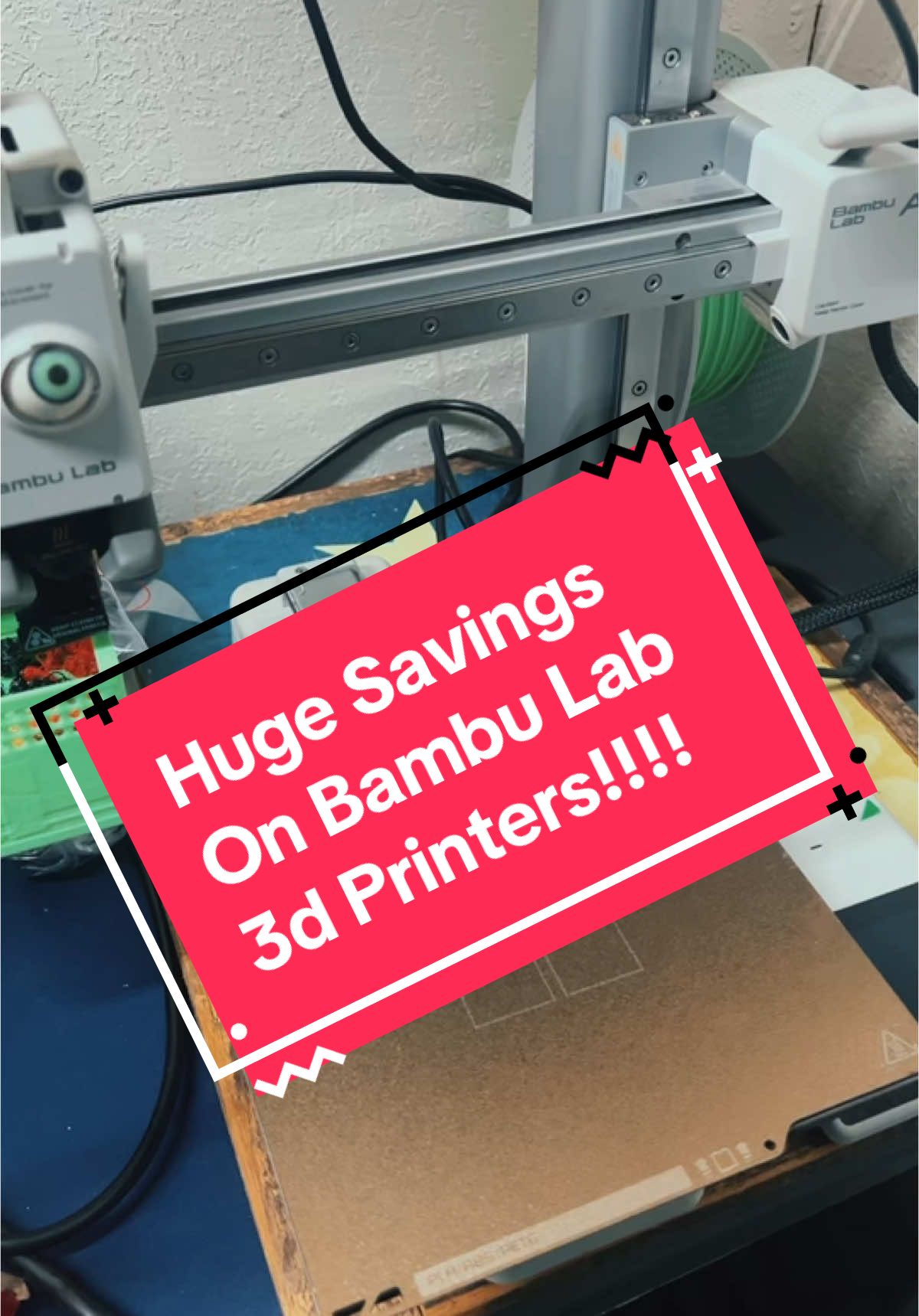 @Griff'sFish Huge Bambu Lab 3d printer sale #TikTokShop #tiktokmademebuyit #3dprint #3dprinter #blackfriday #sale 