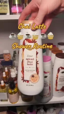 Spicy Gourmand Shower Routine for my fall girlies ☕️🧁🎃🍦✨😍🍪😭🍨🧴🫧🤤 #showertok #showerroutine #scentcombo #fall #doveholiday #chailatte #vanilla #vanillagirly #lush #turmericlatte #yognog #stickydates #supermilk #leahloveisland #fyp #affordable
