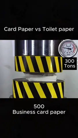 Card Paper vs Toilet Paper #hydraulicpress #papercraft #amazing #asmr 