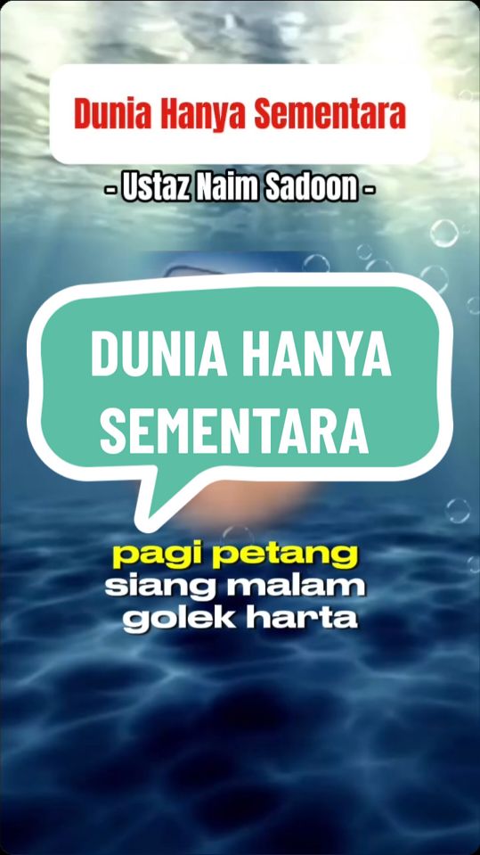 BISMILLAH.. ASSALAMUALAIKUM WBT DAN SLMT PAGI SHBT TT.. SALAM MENJEMPUT PAHALA 🥰🤗 Makan, Tidur, Kerja, Makan, Tidur, Kerja, Tertawa, Hiburan Kemudian
 MATI...😭

 Dan Kamu Tidak Pernah Solat Betapa Yakinnya Kamu Bisa Selamat Dari Beratnya Hidup Sesudah Mati.😭 HASBUNALLAH WANI'MALWAKIL NI'MAL MAULA WANI'MANNASIR 🤲 #dakwah_islam  #quoteoftheday  #kongsibersama  #jomkumpulpahala  #reminder #ceramahpendek  #ustaznaimsadoon  #duniahanyasementara  #semogabermanfaat 