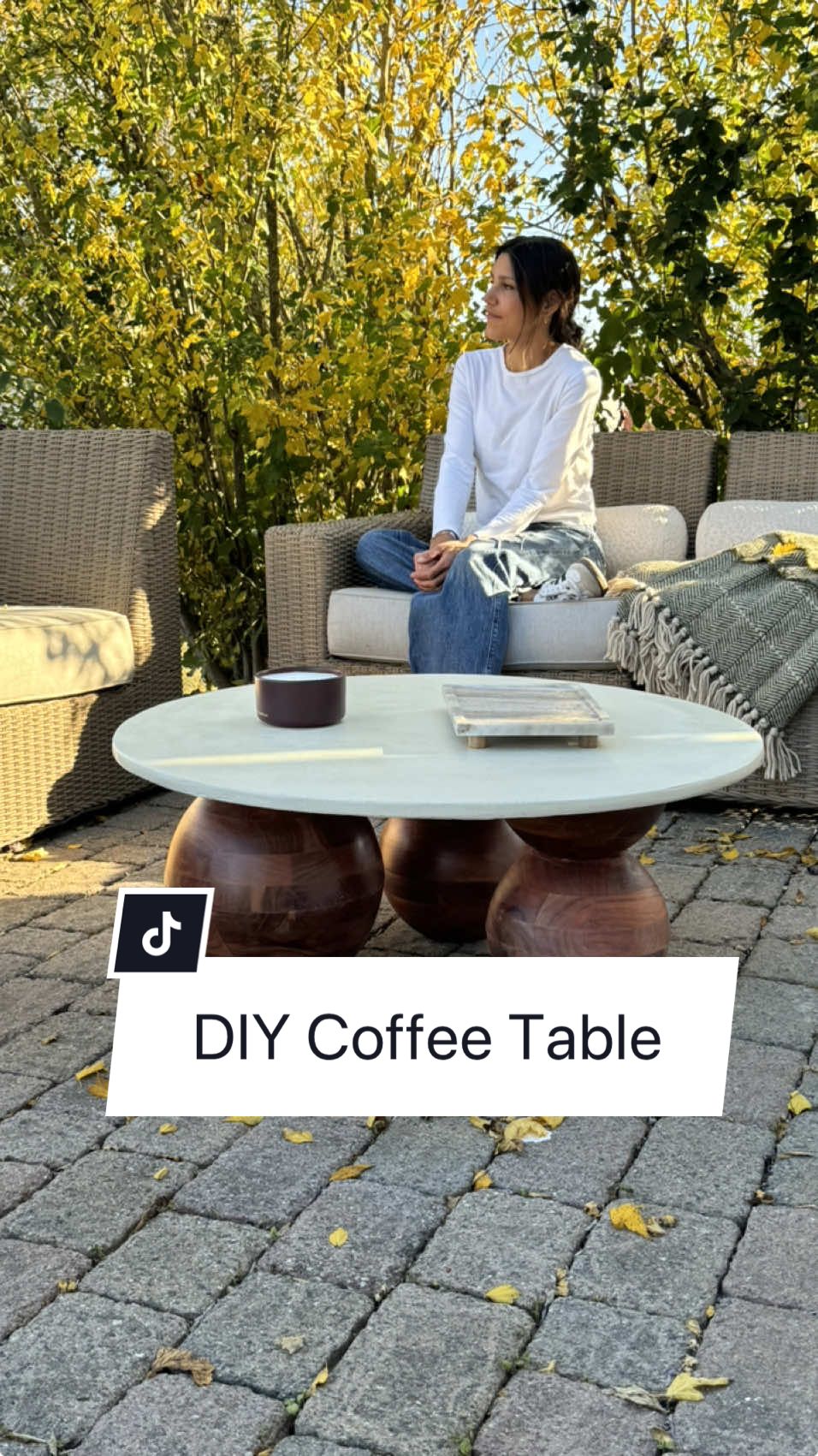 Let’s build a coffee table!!! Here is how I made mine! AND…I AM OBSESSED. Super excited to bring this indoors when the weather gets too cold outside.  #coffeetable #patiomakeover #DIY #diyfurniture #entertaining #Outdoors #movienight 