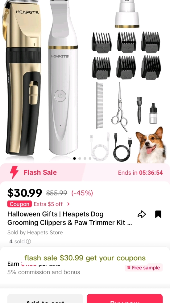 headpets high quality pet grooming kit designed for dogs and cats #heapets #heapetspetclippers #heapetspetgrooming heapets #headpets#professionalpetclippersgroomingkit  #viralvideo #CapCut #memestiktok #chicago #chicago #fyp #paratii #catlover 