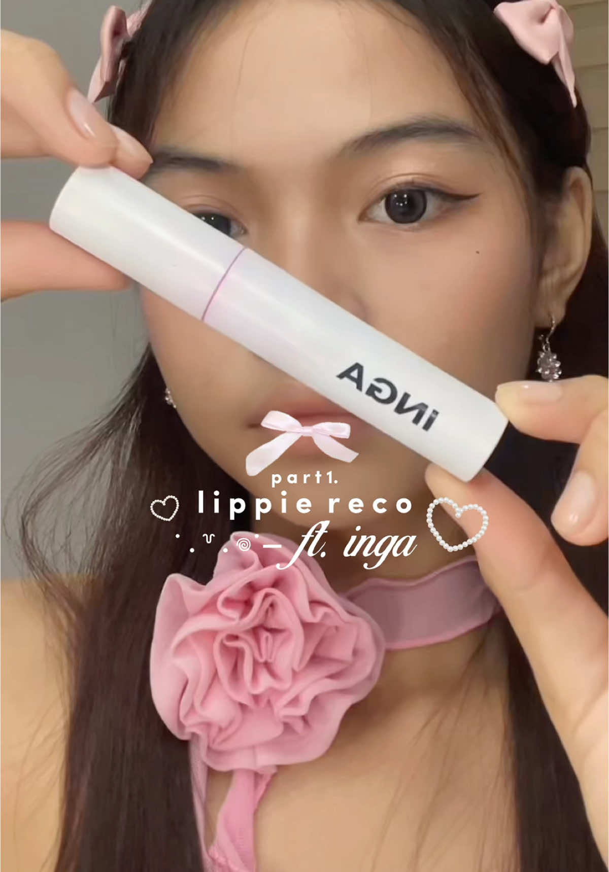 ౨ৎ ˖ ࣪⊹ lippie reco — inga water glow liptint .ᐟ love this lippie so much, the perfect gloss and a natural pop of color.  ── .✦ #inga #lippie #lippiereco #fyp #lippies #liptint #kbeauty 