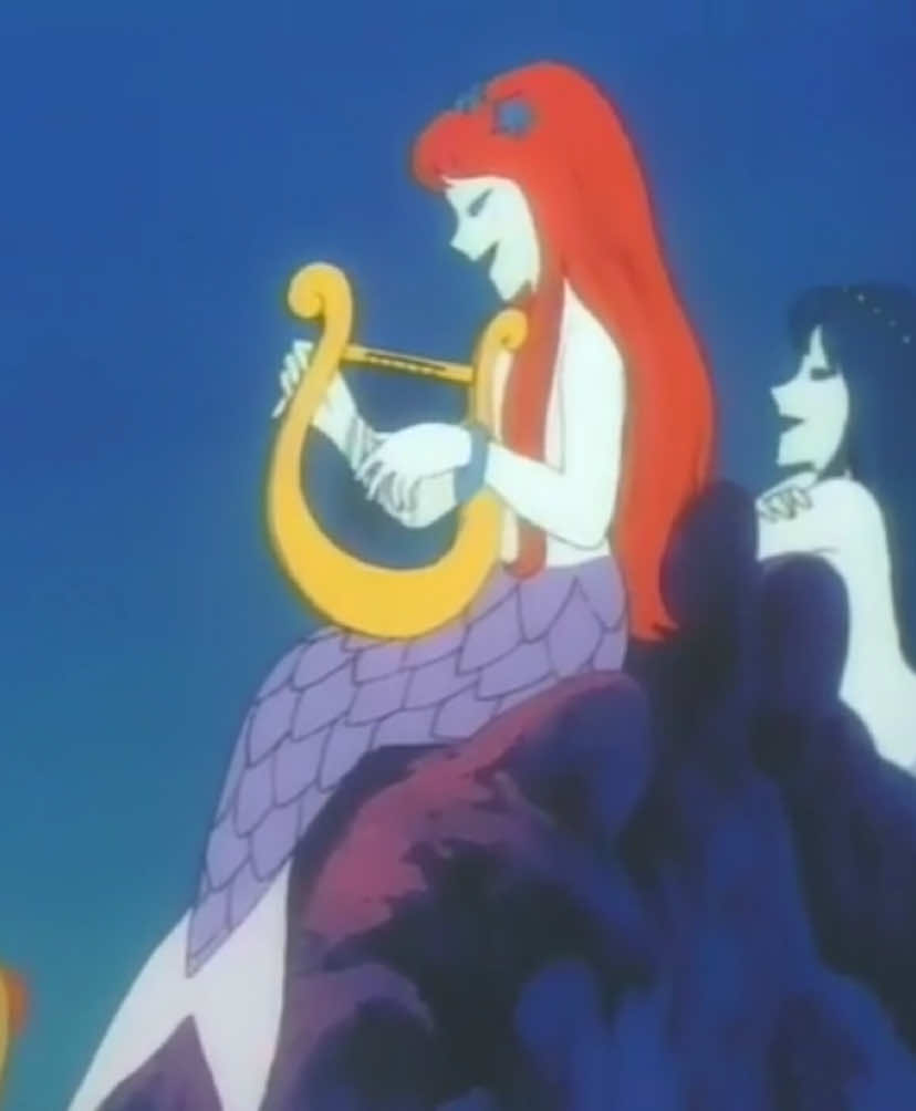 Mermaid island from 'Doraemon: Nobita no Makai Daibōken' 1984 #mermaid #doraemon #anime #retro 