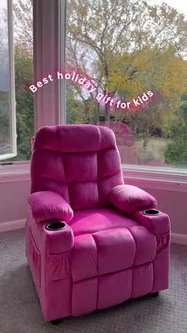 This cute and super comfortable kids recliner from @shoptemu is my kids new favorite. 💗 It has double cup holders, two small pockets, and also one large storage pocket. Not only does it have all that it also has 90-130 degree adjustable footrest. Perfect gift for kids especially in this cozy weather! 📚 🧸💞 🔗 Comment “pink”, and I will DM you the link.  Or you can download Temu search【duw9946】for extra discounts!! Temu new users only! . . . . . . . . #temu #temufinds #temulifestyle #temuhome #kidsfinds #kidsfurniture #kidssofa #kidsroom #studytable #shoptemu #recliner #kidsrecliner #comfort #cozyvibes #kidsgiftideas #kidsgift 