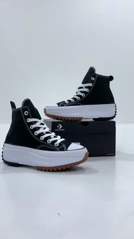 Converse Run Star Hike High Black White Available size 36-44 Shop Now ! #converse #converserunstarhike 