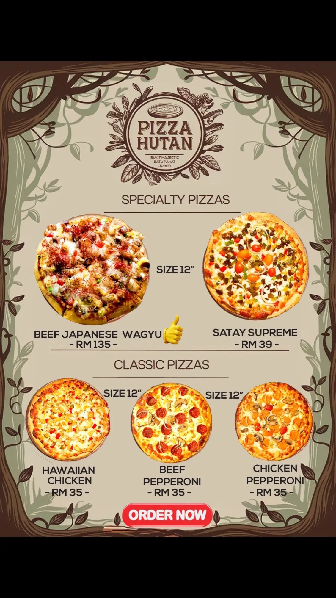 ini menu pizza hutan terkini.  kalau nak rasa Pizza Wagyu kena dapatkan segera kerana stock Daging Wagyu A5 di import dari Japan. #pizzawagu #Pizzahutan