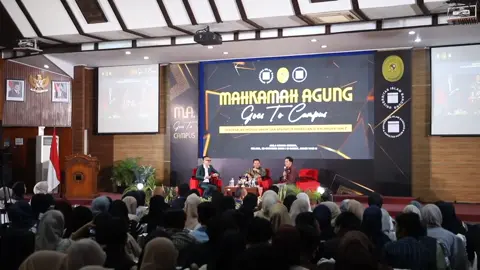 Sobat MA, dalam rangka memperkenalkan Mahkamah Agung kepada mahasiswa di seluruh Indonesia, Biro Hukum dan Humas Mahkamah Agung menyelenggarakan kegiatan MA Goes to Campus (MAGTC), dimana tahun ini merupakan tahun keempat penyelenggaraannya. Setelah sebelumnya sukses di Yogyakarta, Malang, Purwokerto, Jakarta, Padang dan Karawang, di akhir tahun 2024 ini, MAGTC menyapa ratusan mahasiswa Universitas Islam Bandung (Unisba) pada  Selasa, 22 Oktober 2024 di Aula Hj. Kartimi Kridhoharsojo, Unisba, Bandung. MA Goes to Campus kali ini mengambil tema 