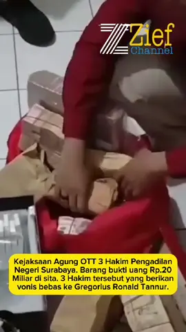 3 Hakim di Pengadilan Negeri Surabaya diciduk dalam Operasi Tangkap Tangan (OTT) Kejaksaan Agung. #ziefchannel #hakimsurabaya #ott #pnsurabaya #kejaksaanagung #indonesia #malaysia #fyp 