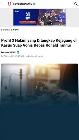 Tiga Hakim Ditangkap Terkait Suap Kasus Ronald Tannur #KasusRonaldTannur #SuapHakim #PengadilanSurabaya #KejaksaanAgung
