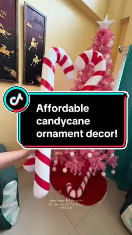 Candy cane ornament decor Inflatable sobrang cute ilagay pang display sa inyong christmas tree! #christmasdecor #candycane #inflatable #candycane #christmastreedecoration #christmasdecor #fyp #fp #christmastime #christmastiktok #christmas2024 