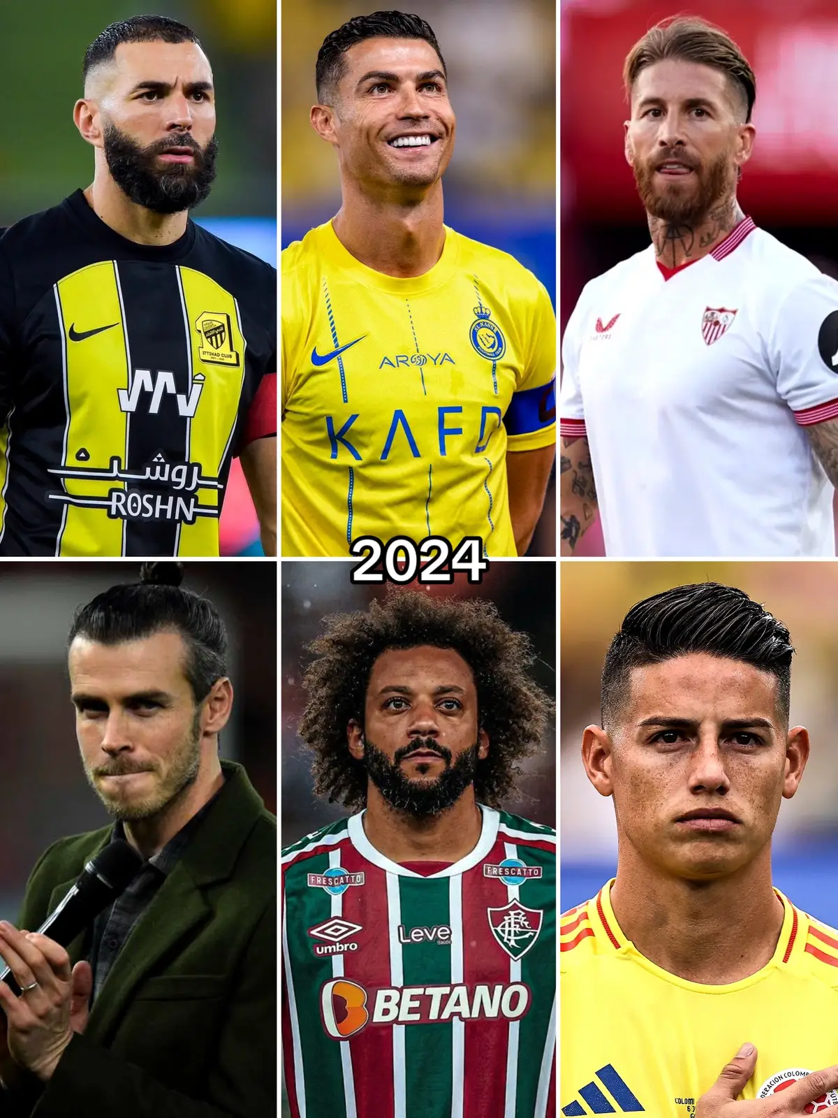 Real 2024 / Real 2016 🥺 #real #madrid #ronaldo #benzema #ramos #bale #marcelo #james #madridistas #halamadrid 