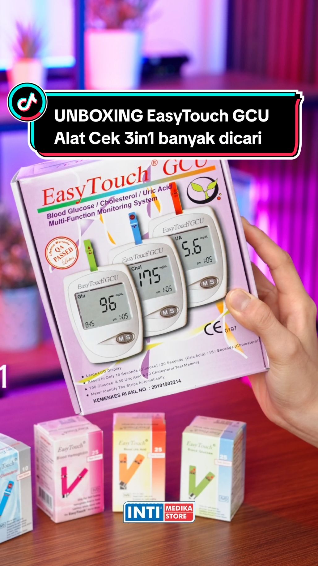 Unboxing EasyTouch GCU alat cek 3in1 banyak dicari ‼️ Alat ini mudah digunakan, cepat dan akurat untuk memantau kadar gula darah, kolesterol dan asam urat, #easytouch #easytouchgcu #easytouchgcu3in1 #menjagakadarguladarah #alatcekgula #alatcekguladarah #guladarah #kolesterol #asamurat #alatkesehatan 