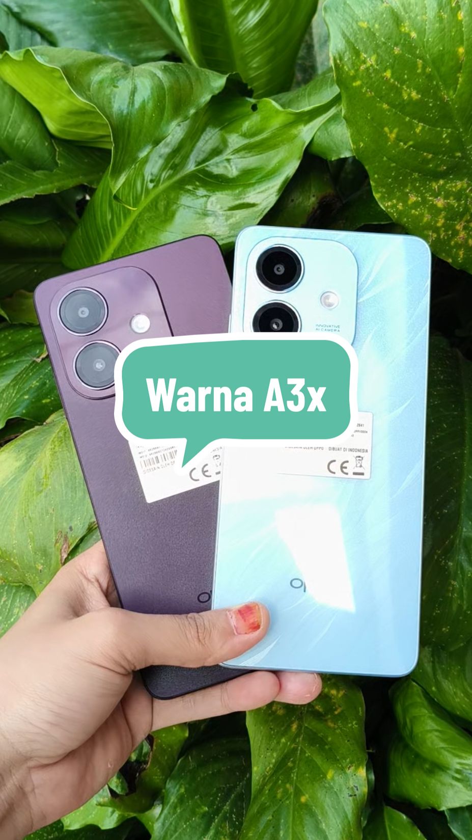 2 warna A3x 😍 #oppo #oppoindonesia #oppoa3x #a3x #fyp #platkt #2024 #bestseller #mbaday27 