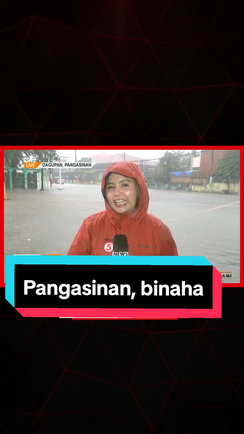 Ramdam na ang Bagyong #KristinePH sa Pangasinan. Baha na sa ilang coastal community dahil sa storm surge. #News5 I via Kari Cator