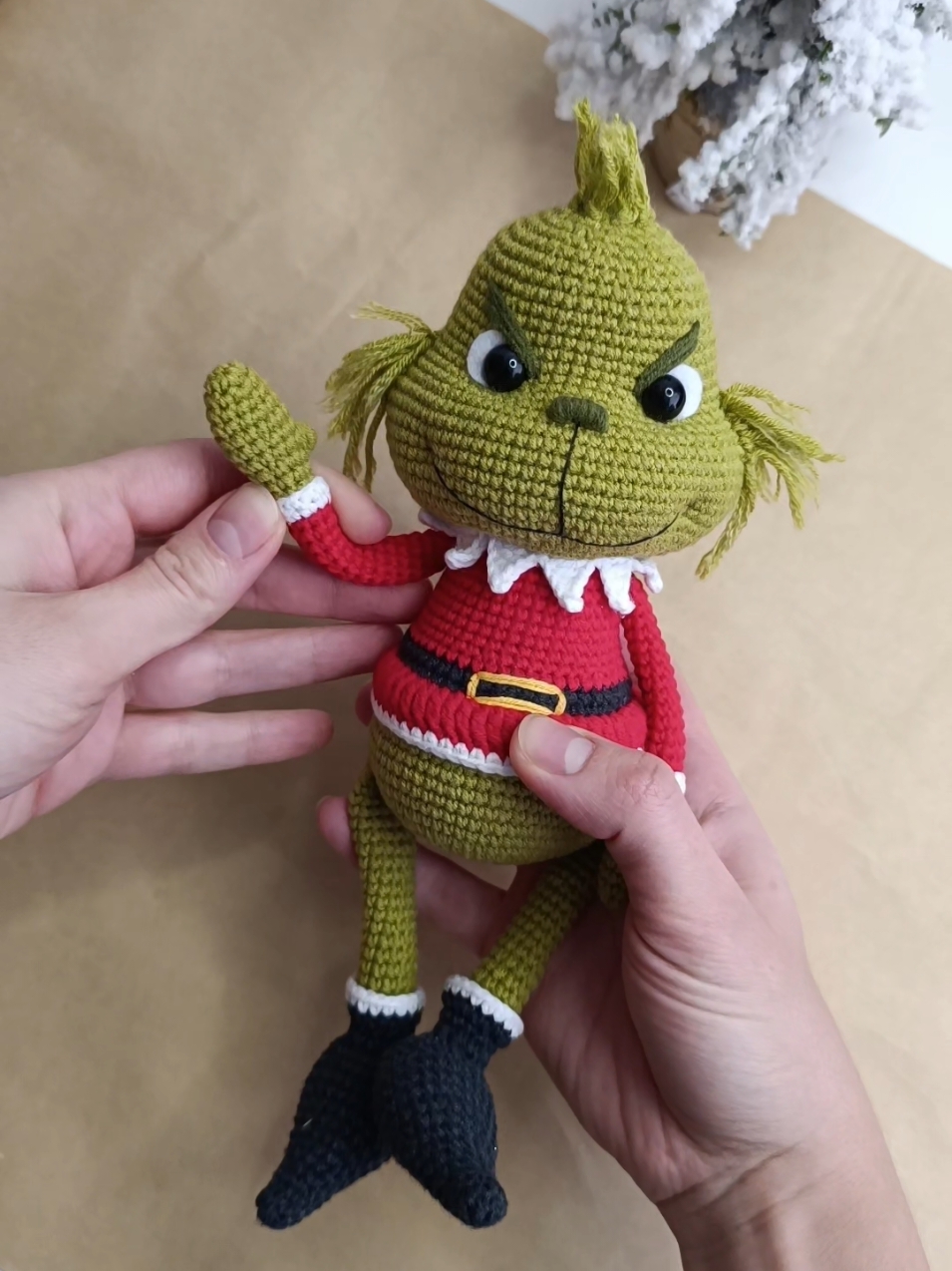 Crochet Grinch😈✨ #crochet #crochettoys #amigurumi #amigurumitoys #christmastoys 