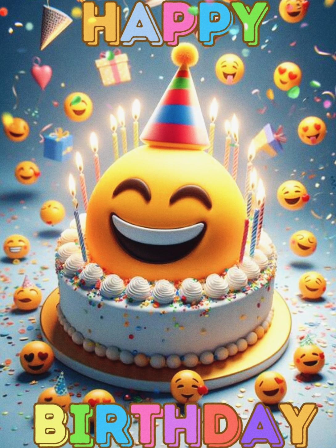 Happy Birthday to you (emojis) emojis birthday card !  #emojibirthday #Happybirthday #birthdaywishes #happybirthdaysong2024 #funnythemebirthday 