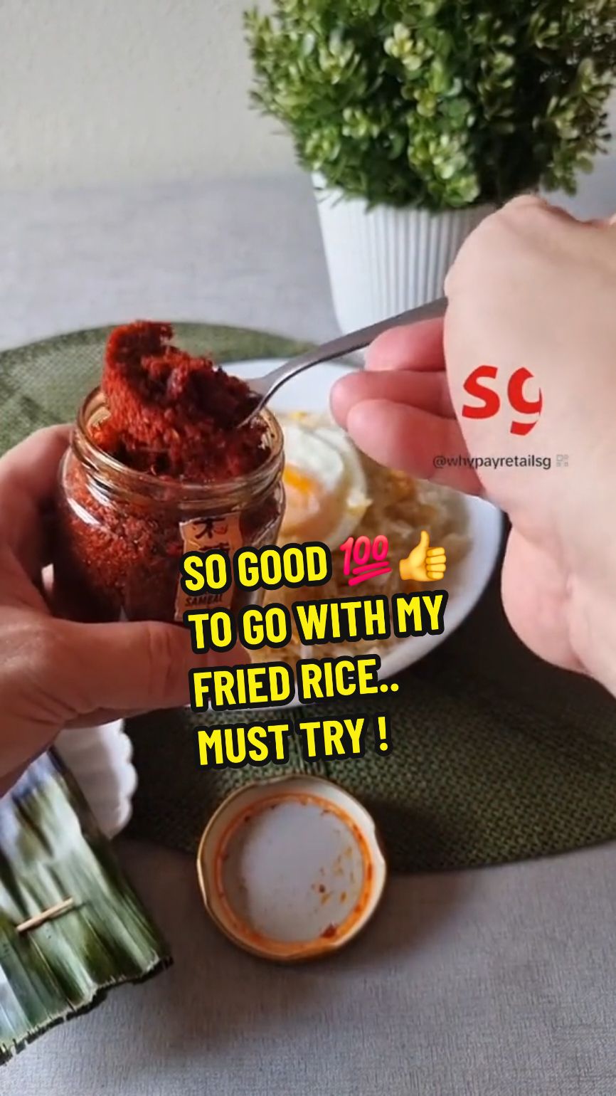 Trying This Spicy Dried Shrimp Sambal/ Fried Shallot / Hei Bee Hiam by Famous Malaysia Biao Di Hao Zhu Yi Snack Condiments. I Must Say That Is So Good To Go With Fried Rice Or Fried noodle Or Even Cook With vegetable etc.. My Family Love This . Will GET More For Them . GET YOURS NOW  !   #fyp #Foodie #sgfoodie #food  #foodtiktok #foodiesg #delicious  #musttry #tiktokshopsgsale  #tiktokshopsg #TikTokMadeMeBuyIt  #createtowin #weeklywedrush  #TikTokShop #tiktoksg #sgtiktok  #tiktoksingapore #singaporetiktok  #tiktoksingapore🇸🇬 #singaporetiktok🇸🇬 