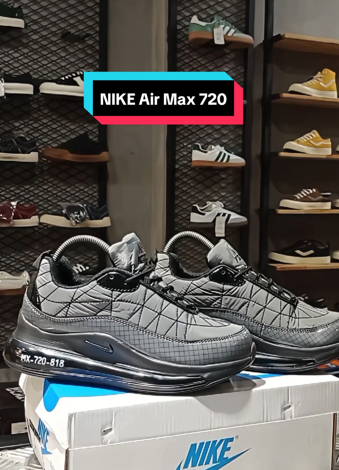 Nike Air Max 720 Color : Grey Black  Size : 40 - 44 EUR Price: 360,000; premium Stok terbatas, Buruan cek out sekarang guys sebelum kehabisan!!! Mampir ke Profil kita,dan jangan lupa follow akun kita!!! Bisa COD area Bukittinggi City #distrobukittinggi #sneakerbukittinggi #bukittinggi #sepatupayakumbuh #sneakerbukittinggi #jualsepatu #sepatuhorizon #horizonbkt #sepatumurah #adidas  #skena #shoes #fyp #fypシ #adidassamba #samba #adidas #nike #nikeairmax #nikeair #nike720 #airmax  #trendadidas 