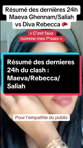 Je suis obligée de mettre ce son à chaque fois, sinon vous attrapez ma veste 😂 (ceux qui copient, je vous vois 👀) - La guerre Diva Rebecca, Maeva Ghennam, Saliah, Sweetnabody et je sais plus qui continue ! Rebecca a déposé plainte suite à leurs embrouilles et aux polémiques. Elle a eu de la peine pour Maeva, elle a donc voulu la retirer. Maeva a dit que c’est faux comme son popotin, donc Rebecca a repris la parole ! Bref, la guerre continue. #maevaghennam #divarebeccaofficiel #saliah13 #algerienne #marocaine #annba #alger #oujda #marseille #clash #tvrealite #pourtoi #fyp 