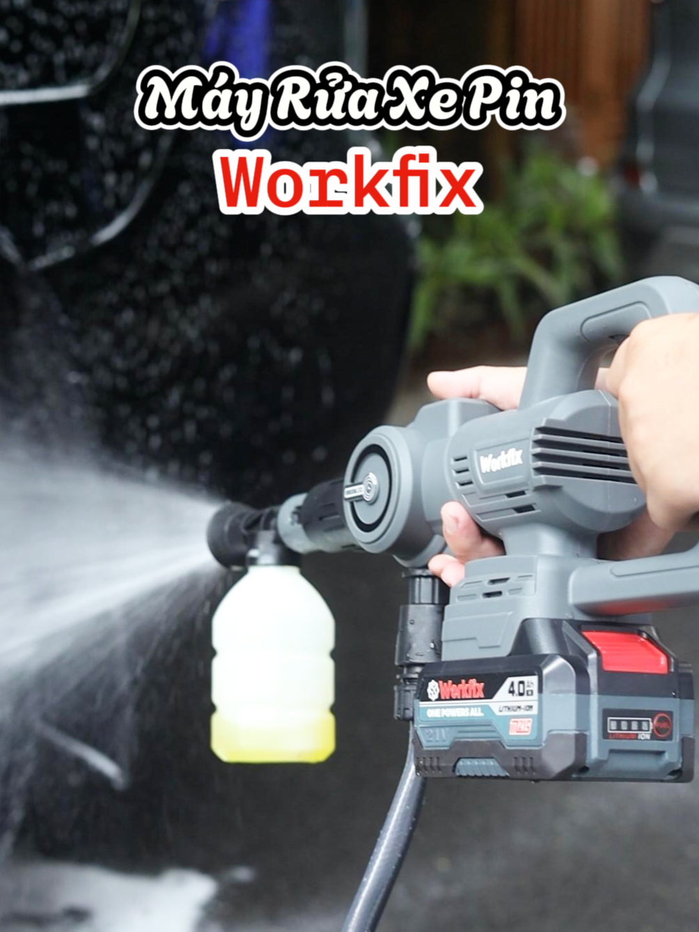 Máy rửa xe dùng pin Workfix siêu sạch, giá siêu mềm  #xuhuongviral #thinhhanhtiktok #workfix #viral?tiktok🥰 #trending #xh