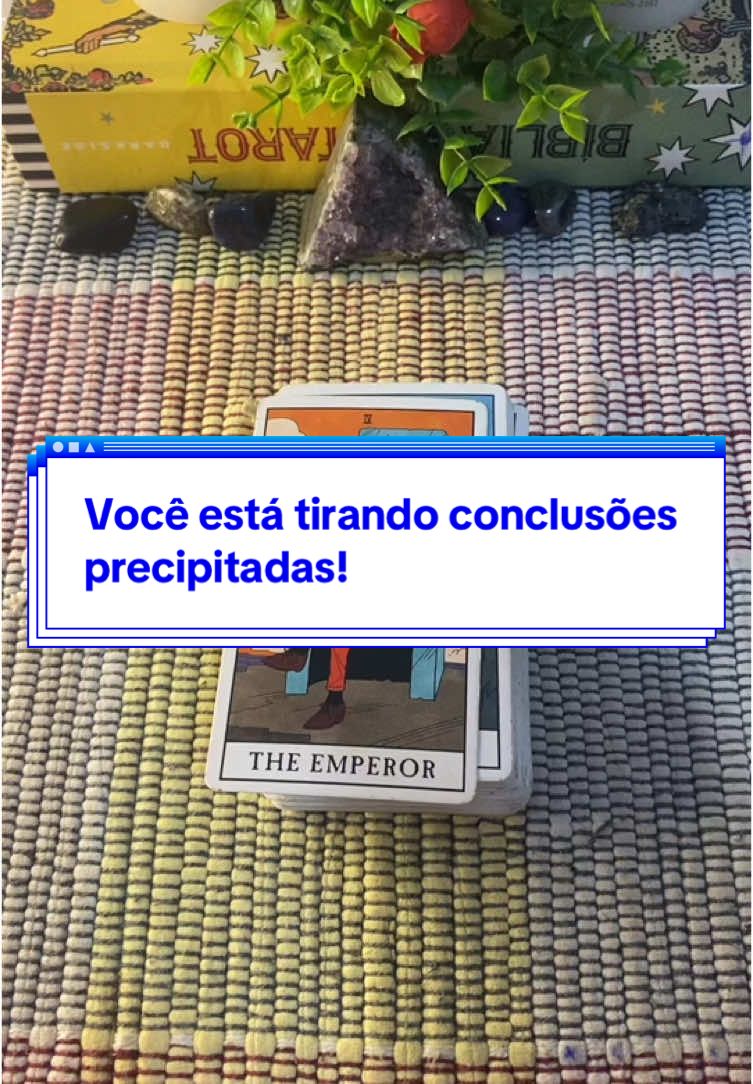 Você está tirando conclusões precipitadas #taroresponde🔮 #espiritualidade #seusinaldouniversoaqui #tarotreading #fy 