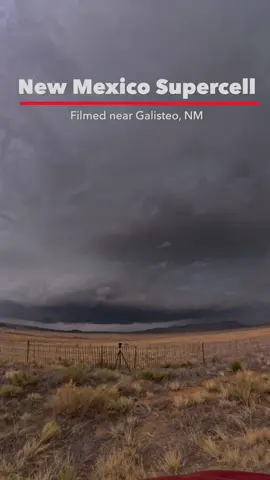 Every storm has a story to tell. This one in New Mexico had a rotating base and some interesting low-level structure showing forced ascent of low-level air (smoothed out clouds). This was a strong indicator of stability nearer the surface which would mean less of a tornado threat. But this cell did produce A LOT of hail. #weather #nature #science #newmexico #supercell 