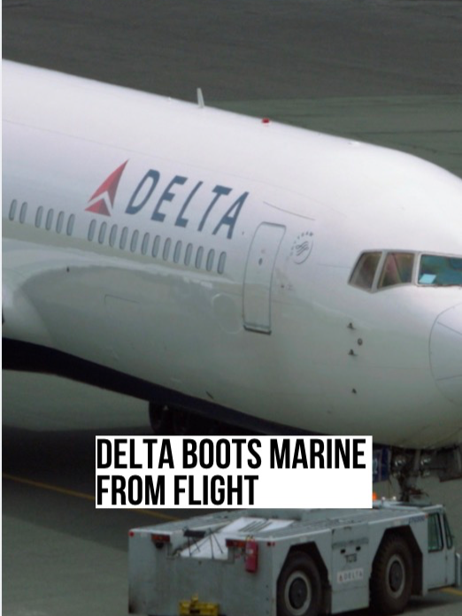 Marine BOOTED Off Delta Flight For Pro-Veteran Tee Shirt