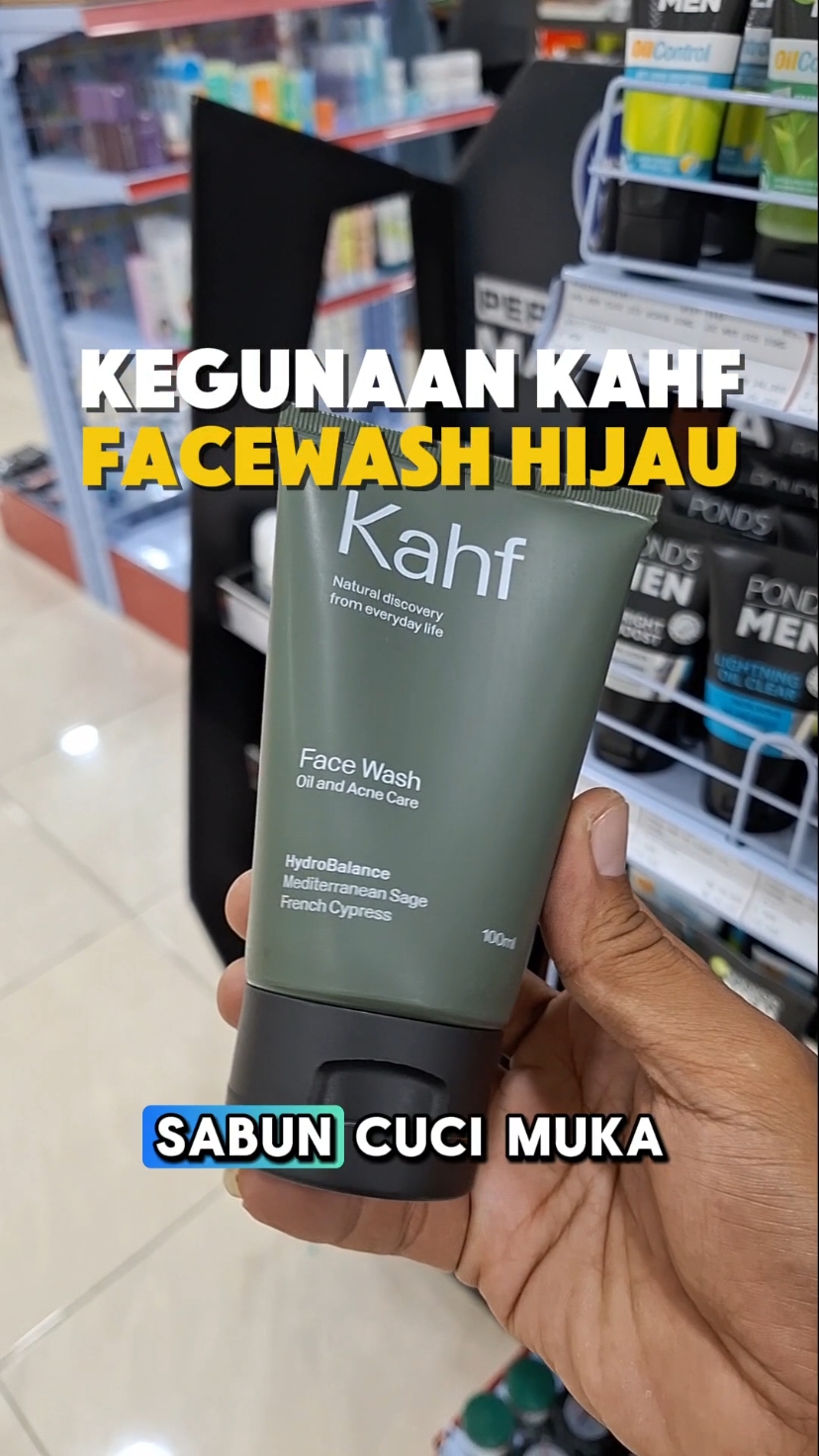 Kegunaan kahf facewash hijau, #kahfeveryday #kahffacewash #kahf_shop #kahf #sabuncucimuka #kahf_shop #kahf #sabunwajah #jerawatan 