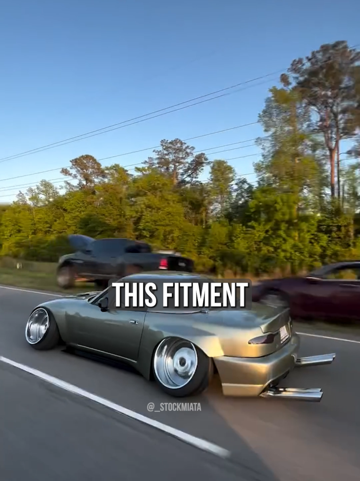 Why do people camber their cars and stretch their tires? @_stockmiata might be able to give you an answer 😏 #stance #cars #car #slammed #static #camber #carshow #miata #cartok #carsoftiktok