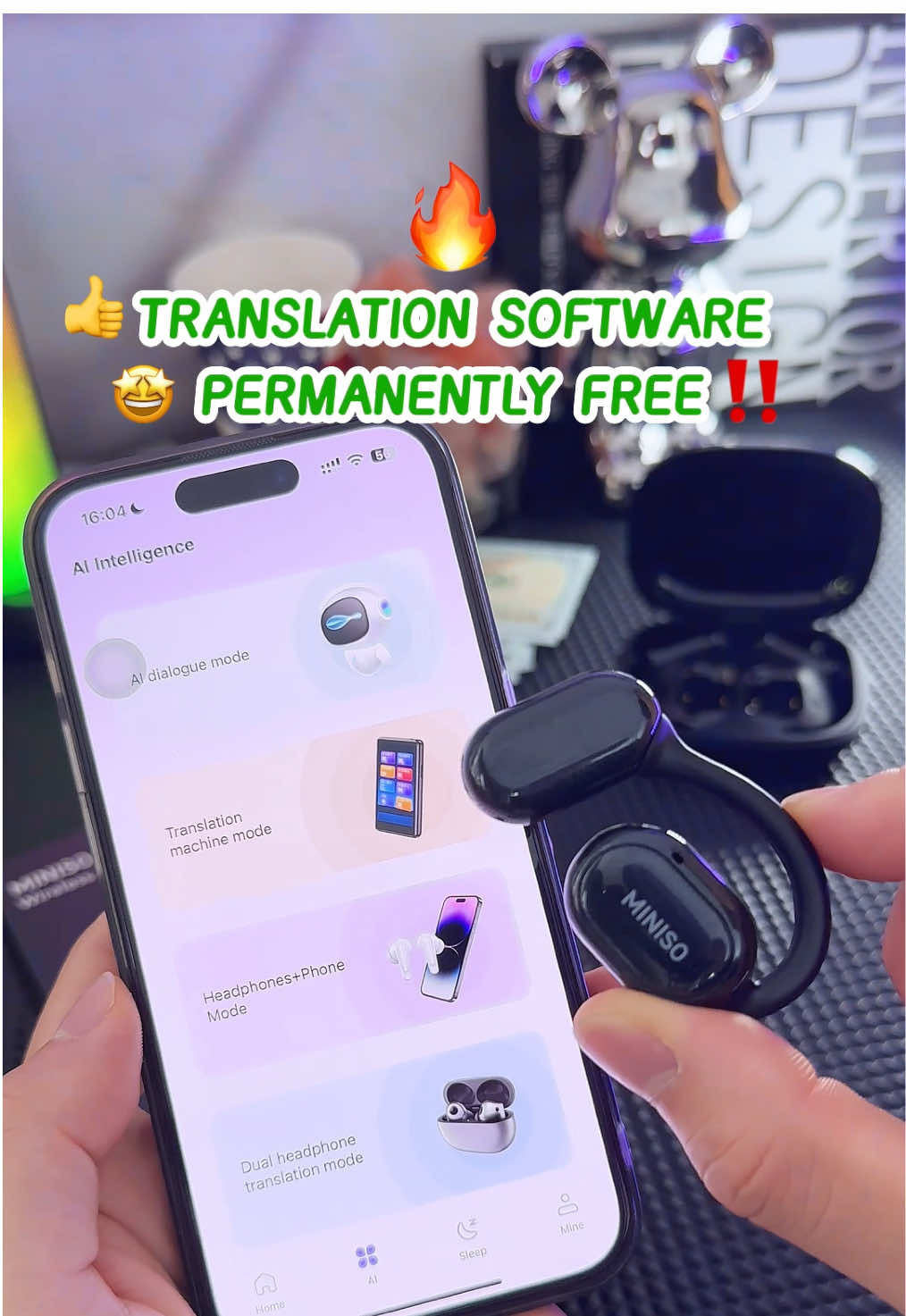 ☺️😍These open-ear headphones can translate up to 31 different languages! They are truly amazing!🤩#summerstyle #earbuds #earbudswireless #headphones #headphones🎧 #headphonesrecommended #airpods #headphonesbluetooth #earbudsviral #airpod #tiktokshopmademebuyit 