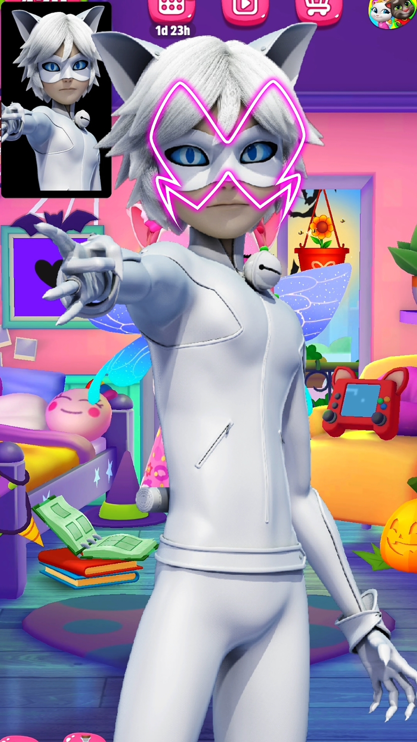 Cat Blanc Miraculous Ladybug My Talking Angela 2 #catblanc #miraculous #miraculousladybug #ladybug #mytalkingangela2 