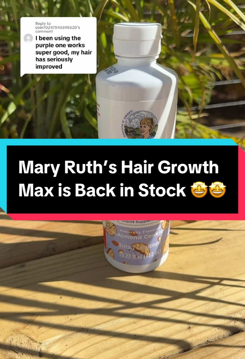 Replying to @user70247045598520 Mary Ruth’s Hair Growth Max is back in stock #maryruthsorganics #hairgrowth #supplements #toptieroctober #tastemakerslaunch #ttstastemakers #selfcarefinds @MaryRuth's 