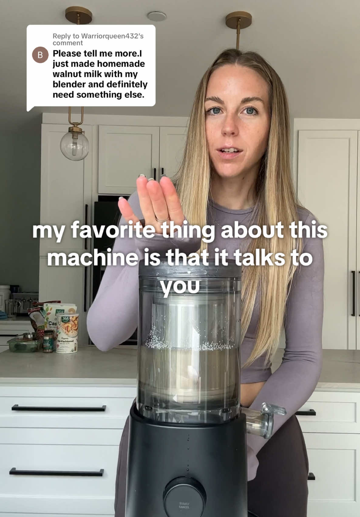 Replying to @Warriorqueen432 The @namawell M1 has revolutioned the plant based milk space 🥛here is why this machine is like nothing else on the market 👇👇 • make nut milk, seed milk, oat milk, barista style coffee creamer, and infused milks in 2 minutes  • blend and strain in one 1 machine  • no soaking required • NO grit  • taste is 10/10 • no preservatives or stabilizers  • built to last w/ 10 year warranty  • creamy rich texture  • easy to clean with new self clean technology  If you need the M1 in your life ASAP, use code juicingblondeM1 for 10% off an already very reasonable price. The M1 retails for $400.00, 78x uses pays for itself 🤍  #plantmilk #plantbasedmilk #homemademilk #plantbased #vegan #veganrecipe #juicingtutorial #viral #fyp #viralvideo #milkmaker #almondmilk #almondmilkrecipe #cashewmilk #namawell #creatorsearchinsights #nutmilk