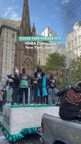 Scenes from today’s Lady Liberty Ticker Tape Parade! What a scene! Spectacular floats, music, confetti – and, of course, the newly-minted WNBA champions. Congrats to Lady Liberty!! 🏀🏆 @nyliberty #ladyliberty #tickertapeparade #canyonofheroes #nyc #newyorkcity #newyorkliberty 