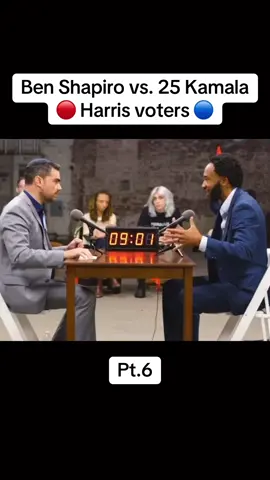 Ben Shapiro vs. 25 Kamala Harris voters 🔴🔵 Pt.6 #benshapiro #kamala #voter #debate #pt6 