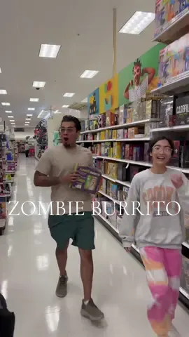 Halloween @target run! We could not wait to play Zombie Burrito!! @Exploding Kittens, Inc. #EKPartner