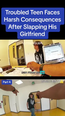 Troubled Teen Faces Harsh Consequences After Slapping His Girlfriend #cops #copsoftiktok #policeoftiktok #police #foryou 
