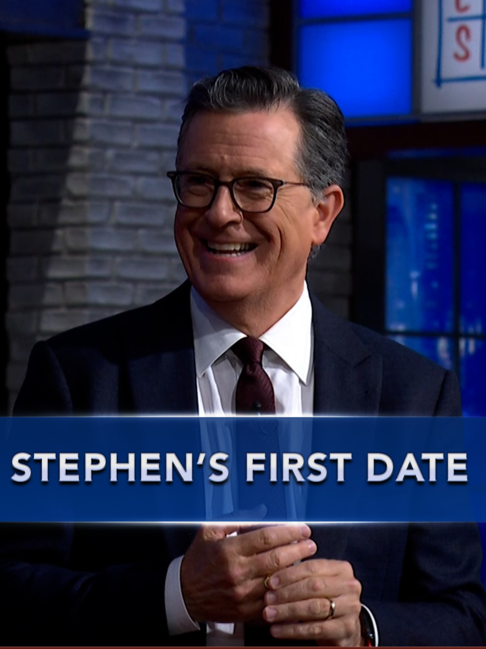 Stephen dressed to impress on his very first date! If you're not thoroughly wooed yet, check out the #LateShowPodShow for more gems and exclusive content. #Colbert