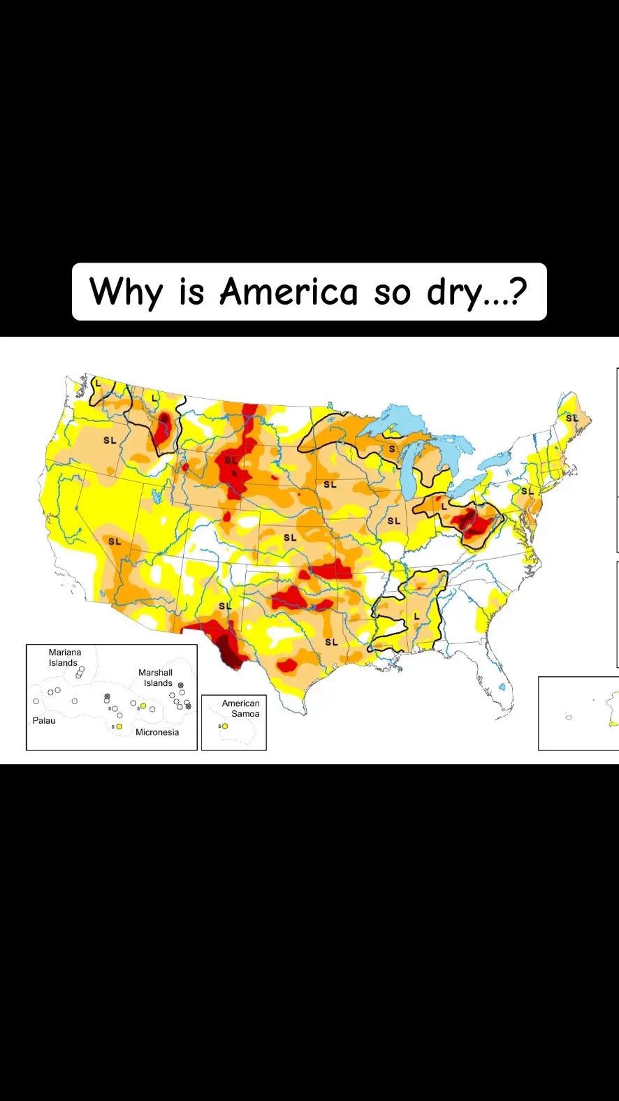 Why are we in such a harsh drought #fyp #america #drought 