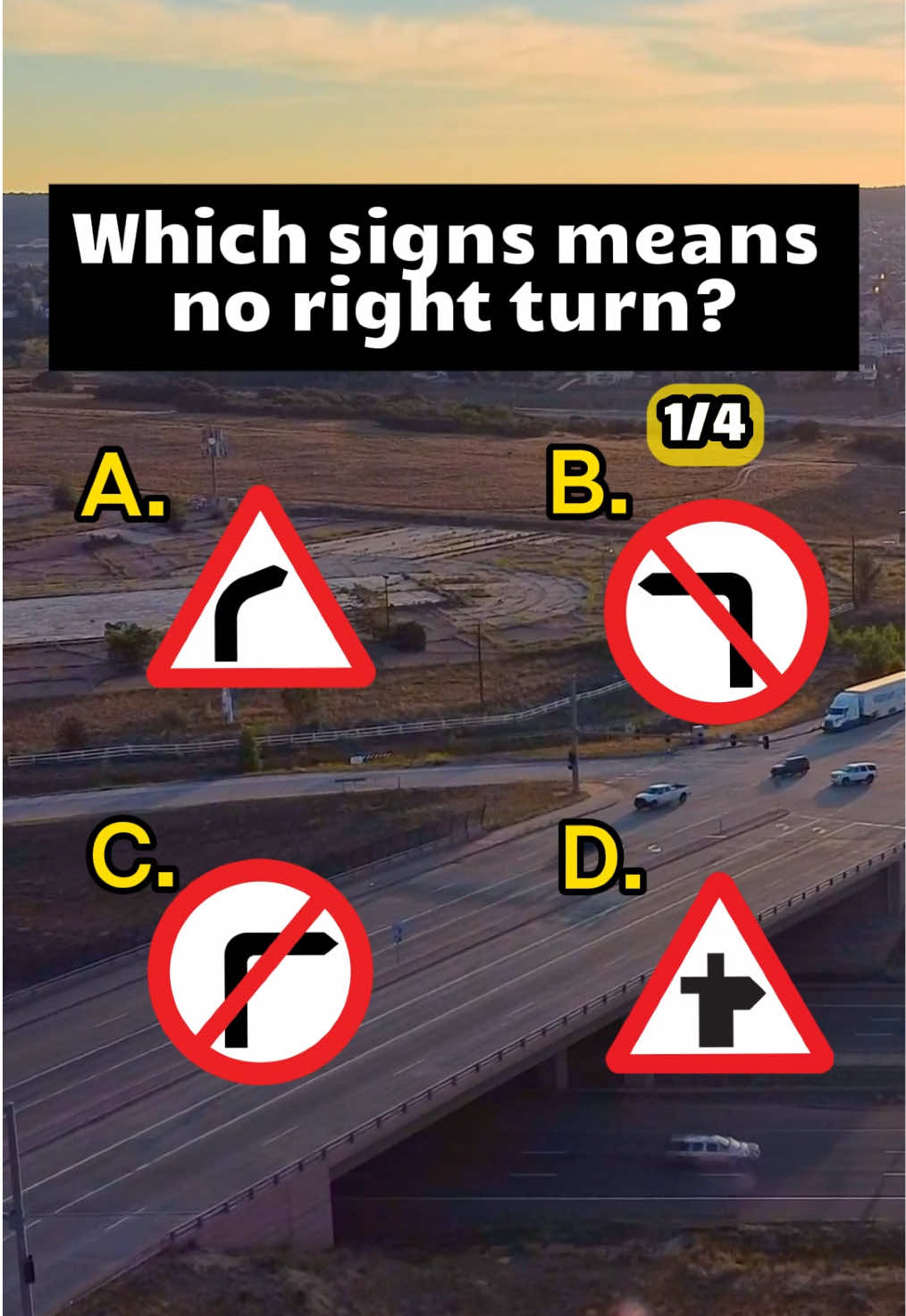 Follow for more driving knowledge 🎯  #fyp #roadsigns #theorytest #theorytestuk #drivinglessons #theorytestpractice #drivingtheory #ukdrivingtest #drivingquiz #ukdrivingtest2024 